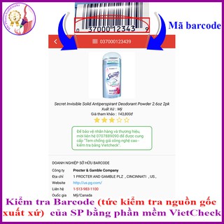 Lăn khử mùi nữ secret 73gr