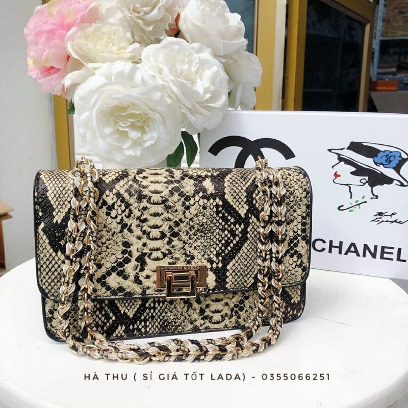 Túi xách khoá gập da mềm chuẩn fom sz 24