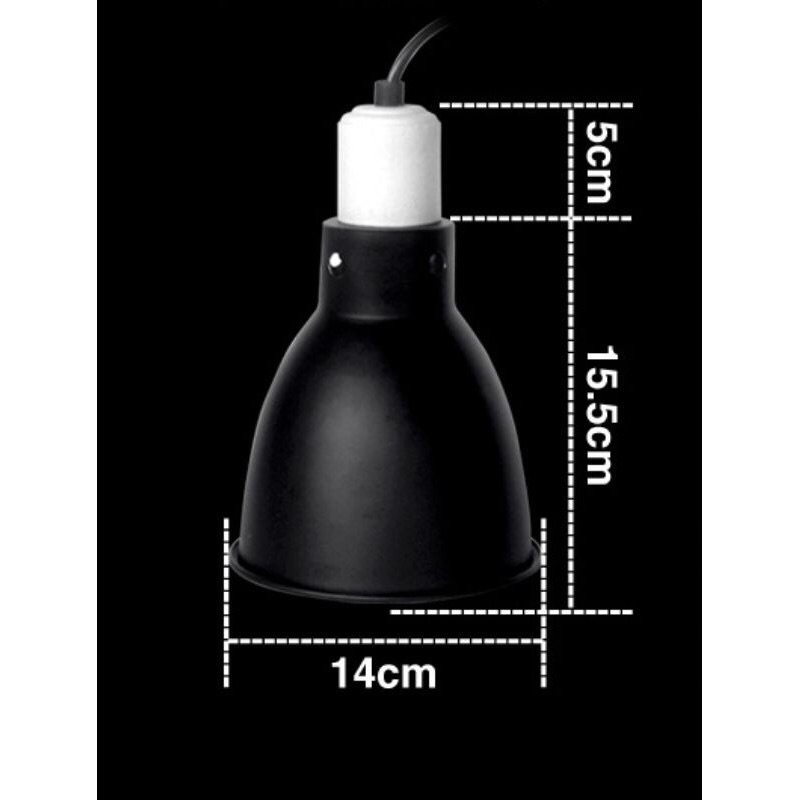 Máng đèn nhỏ 5,5inch cho UVB, Chụp đèn UVA, nguồn đèn chịu nhiệt cao.