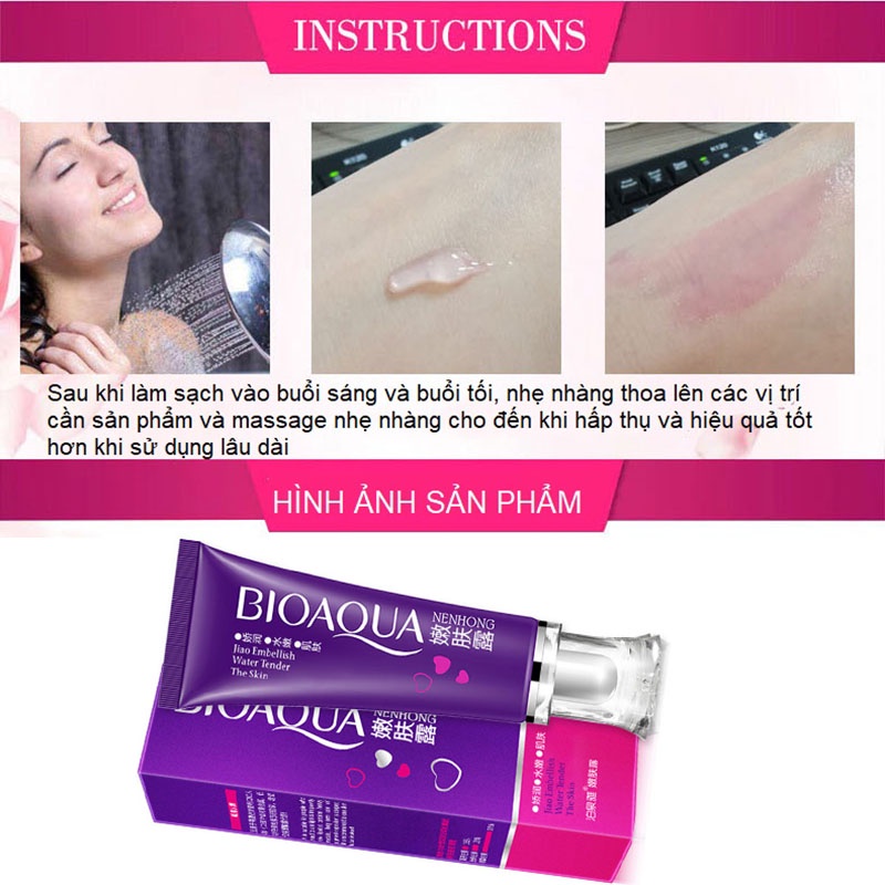 Gel Làm Trắng Vùng Da Dưới Cánh Tay / Môi / Nhũ Hoa BIOAQUA