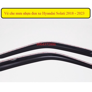 Vè che mưa nhựa đen xe solati đời xe 2018 - 2023 - bộ 2 vè hàng nhập hàn quốc
