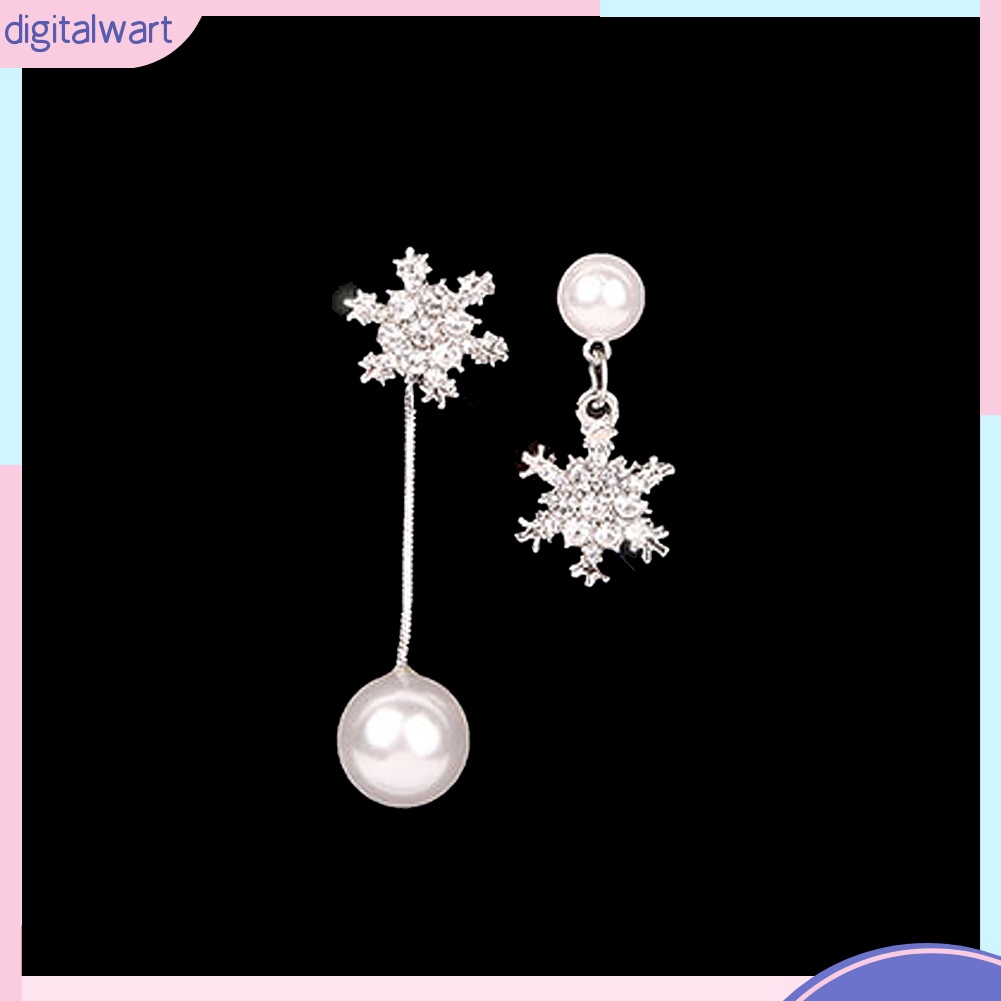 Đôi Khuyên Tai Dài Tạo Hình Hoa Tuyết Thời Trang Cho Nữ