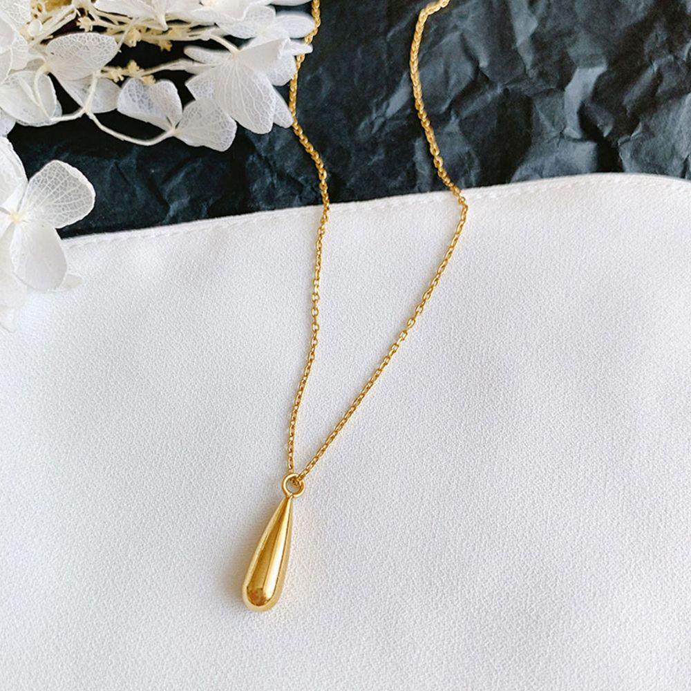 Vòng cổ Thép Titan Mặt Hình Giọt Nước Thời Trang VANES1