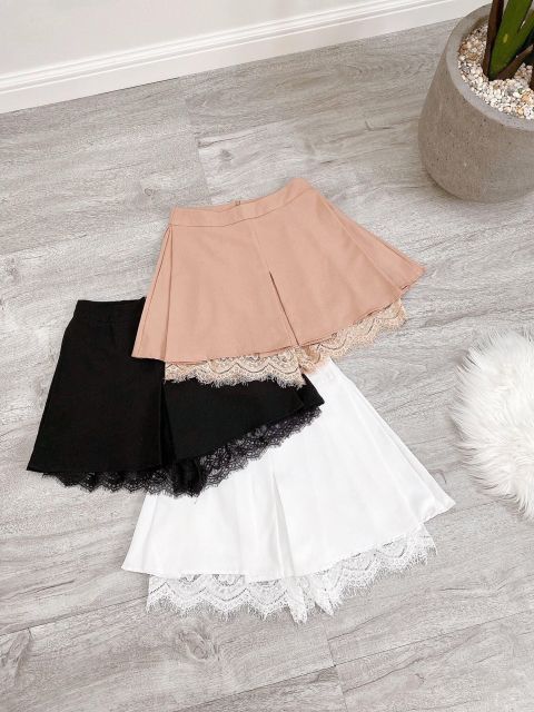 [ Mã WASTAPR giảm 10K đơn 50K] Chân váy xếp ly phối ren siêu xinh | BigBuy360 - bigbuy360.vn