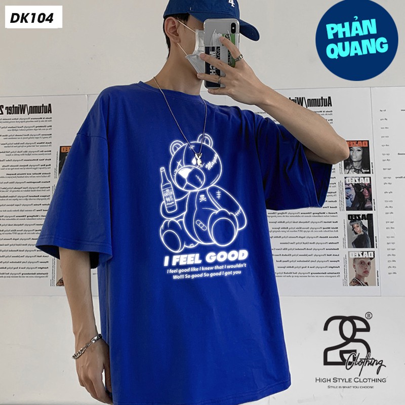 Áo Thun Unisex Basic Tee Trơn 2S Clothing, Áo Phông Nam Form Rộng Giá Rẻ Cotton In Gấu Phản Quang DK104 | BigBuy360 - bigbuy360.vn