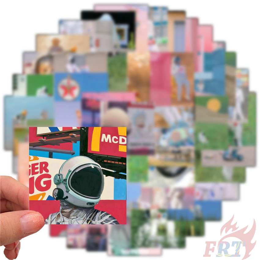 Set 48 Nhãn Dán Hình Phi Hành Gia Vũ Trụ Ngộ Nghĩnh Độc Đáo