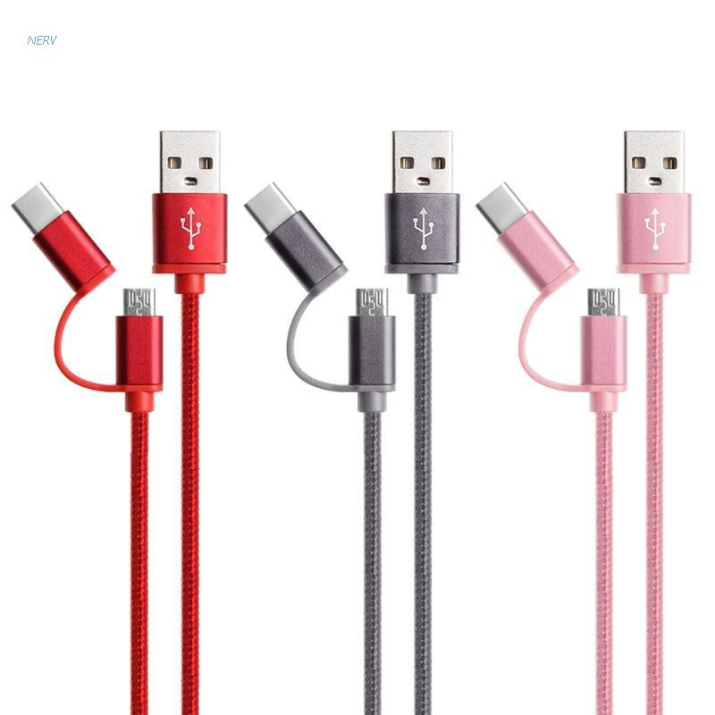 Cáp Sạc Nhanh 2 Trong 1 Usb 2.0 Đầu Cắm Sang Usb 3.1 Type C