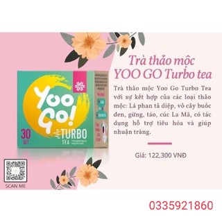 Thực phẩm bảo vệ sức khỏe trà thảo mộc YOO GO turbo Tea  thải độc và giảm thumbnail