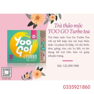 Thực phẩm bảo vệ sức khỏe trà thảo mộc YOO GO turbo Tea ( thải độc và giảm cân )