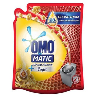 Nước giặt OMO MATIC HƯƠNG COMFOR cho máy giặt cửa trên túi 2kg
