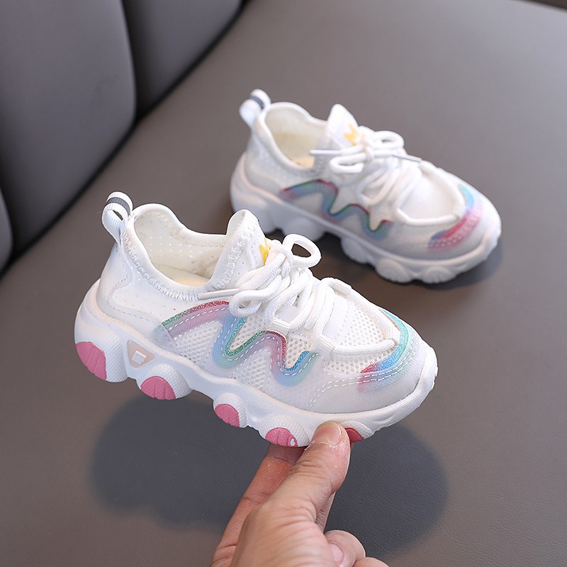 Giày Thể Thao Đế Mềm Chống Trượt Thoáng Khí Dành Cho Bé