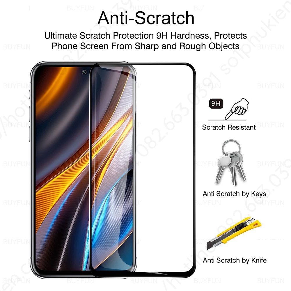 Kính cường lực Xiaomi Poco X4 pro 5G full màn hình
