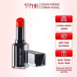 Son Shu Uemura Màu 570 Vỏ Đen - Đỏ Cam hàng chính hãng Nhật Bản
