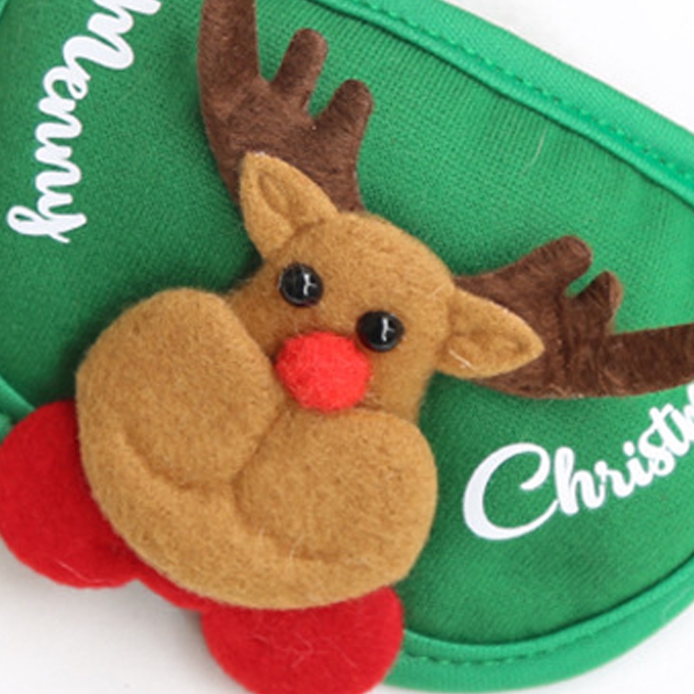 Thú cưng giáng sinh mũ nước bọt khăn yếm ăn mặc đồ dùng