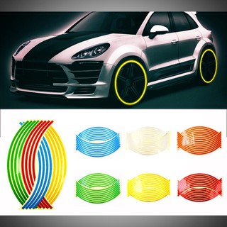 Bộ tem dán vành phản quang xe gắn máy và xe ô tô , decal dán vành phản quang 2 bánh Hbán x0ng