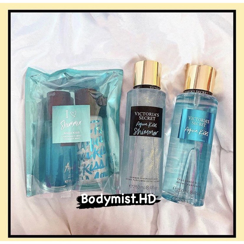🌹🌹BODY MIST - XỊT THƠM AQUA KISS Victoria's Secret 250ML 💥💥 | Thế Giới Skin Care