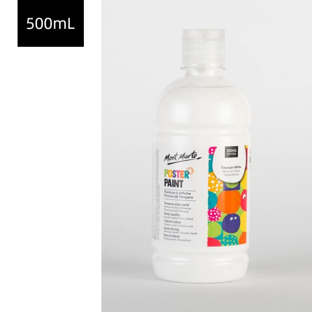 Màu Nước Poster Paint Mont Marte 500ml - Titanium White - MPST0001