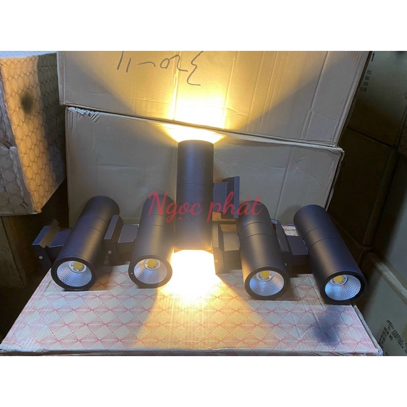 Đèn gắn tường hình trụ 20w (10*2) ánh sáng vàng