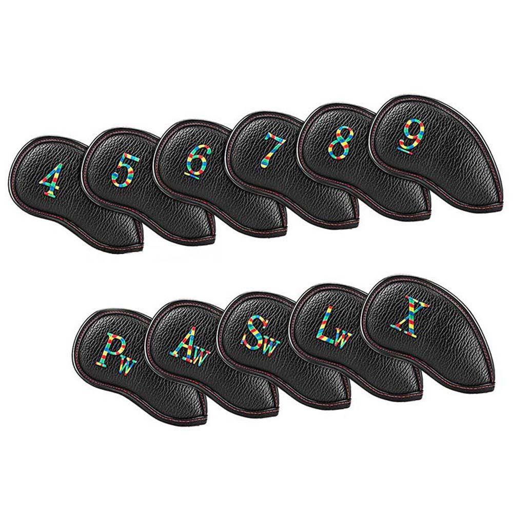 Bộ 11 Vỏ Bọc Bảo Vệ Đầu Gậy Đánh Golf Bằng Sắt Siêu Bền Tiện Dụng