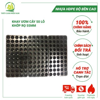 Khay Ươm Hạt Giống | Khay Ươm Cây Loại 50 Lỗ Khớp Rọ 55mm Cực Bền, Dụng Cụ Làm Vườn Tiện Lợi