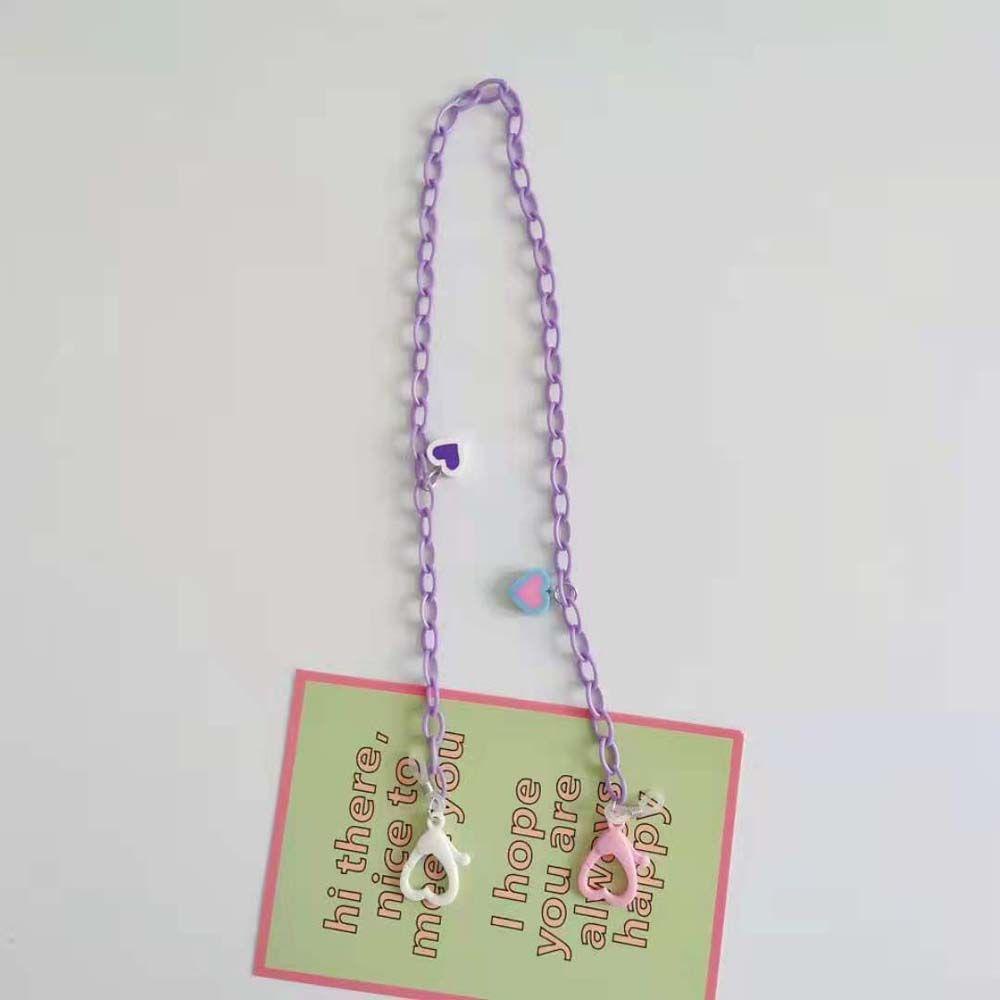 Dây Đeo Mắt Kính Bằng Nhựa Acrylic Hình Trái Tim WMES15H Thời Trang