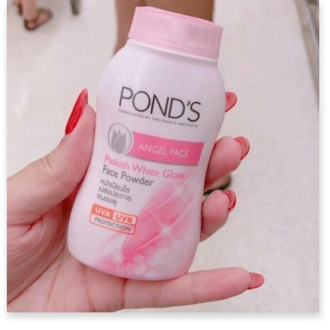 Phấn phủ bột PONDS ANGEL FACE Thái Lan 50g giúp làm sáng da, che khuyết điểm và chống nắng vượt trội,giúp da trắng hồng