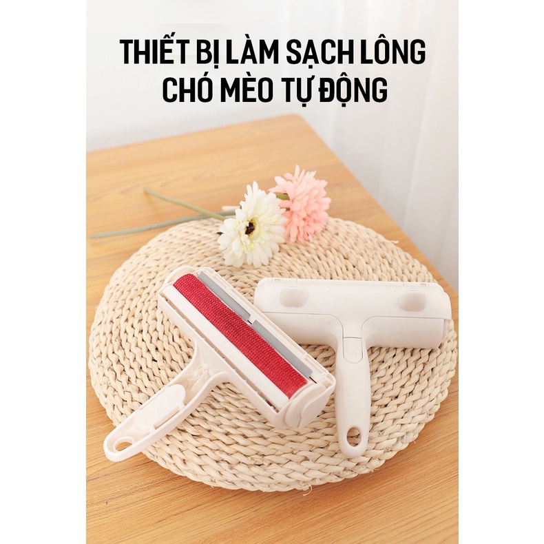 Cây lăn bàn chải dọn lông thú cưng làm sạch trên quần áo, chăn ga gối, sofa - nhanh, hiệu quả, tiện dụng - The Pet Store