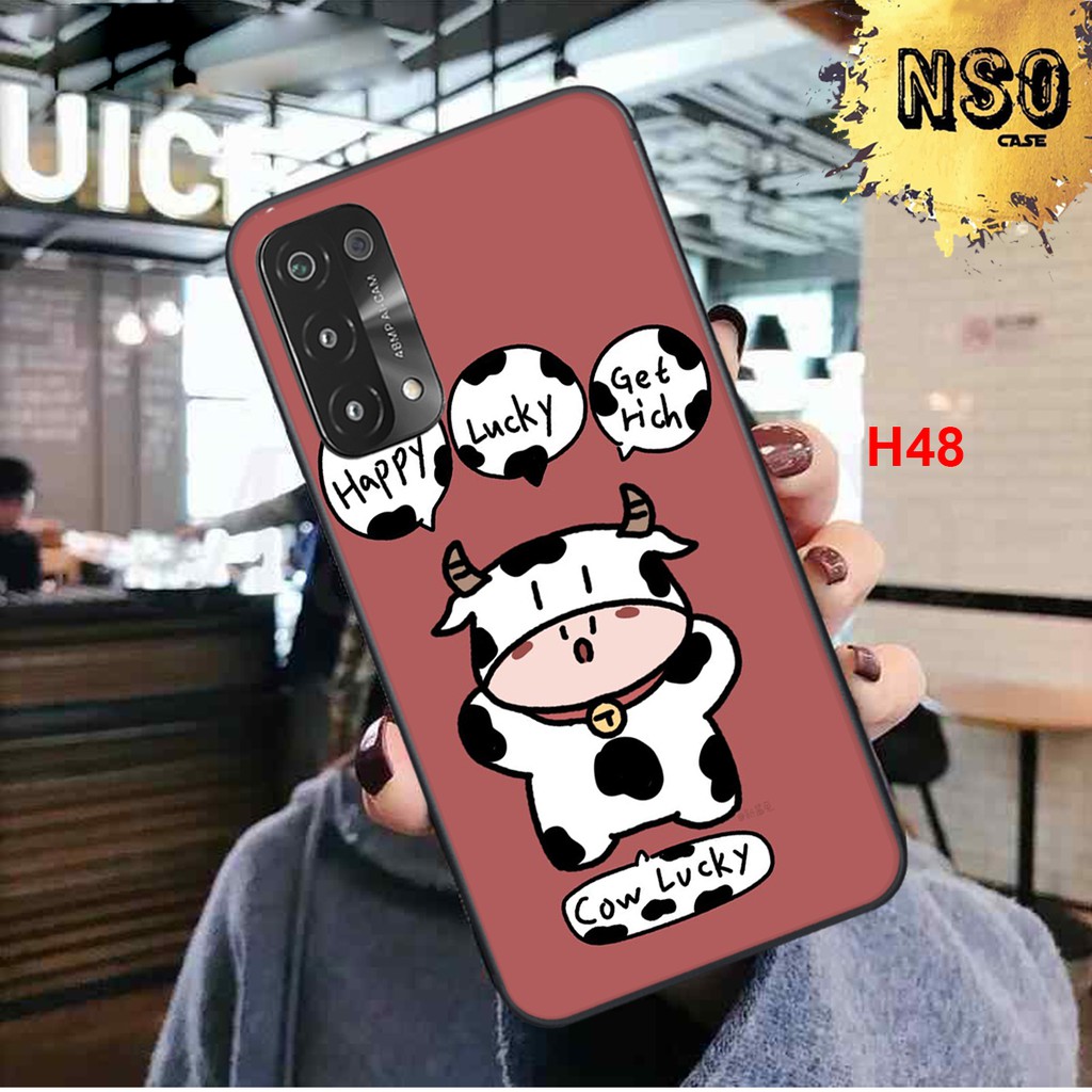 [HÀNG HOT]Ốp Lưng Oppo A74 - Oppo A54 In hình Bò Sữa Dễ Thương