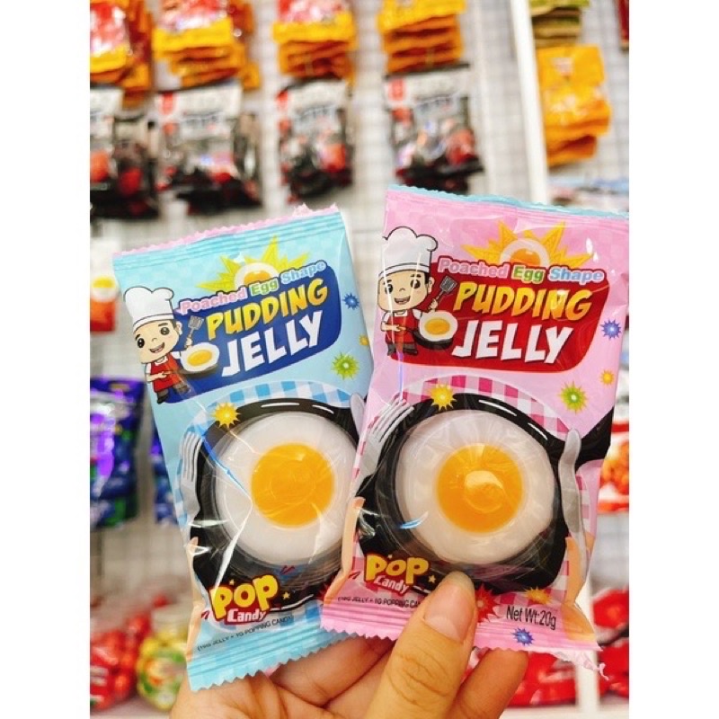Thạch chảo trứng pudding mini siêu cute