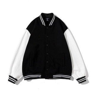 Áo Khoác Bomber Jacket Varsity Basic- Áo Varsity Nam Nữ Hót Trend