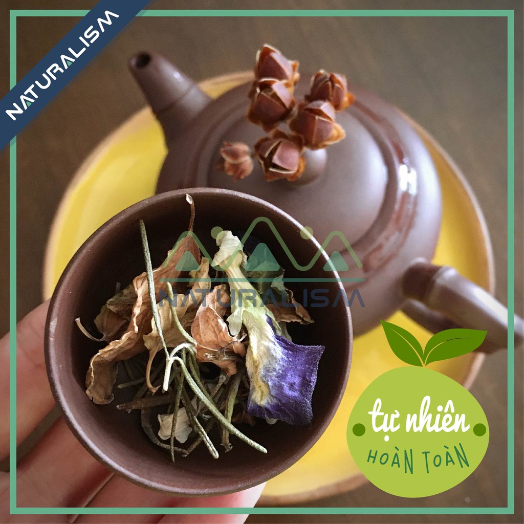 Trà Thảo Dược | Trà Hoa Naturalism(gói dùng thử nhiều loại) Rosemary, Thyme, Hibiscus, Cam xả, Mint, bạc hà, Lavender...