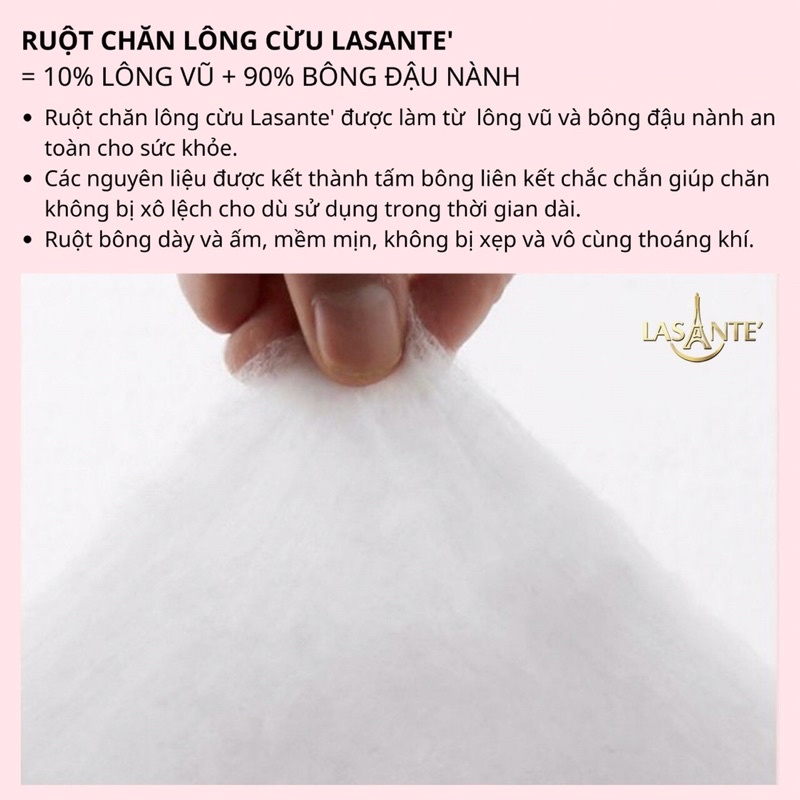 Chăn đông chính hãng LAsANTe bảo hành 24 tháng