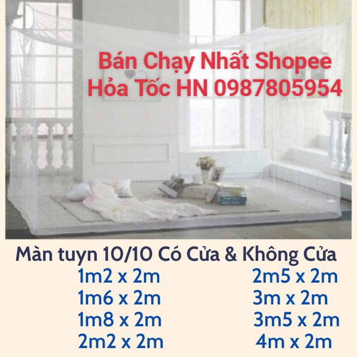 [RẺ CHƯA TỪNG CÓ] Tổng Kho Màn Tuyn 1m2, 1m6, 1m8, 2m2 , Màn Tuyn Chống Giá Tốt Nhất