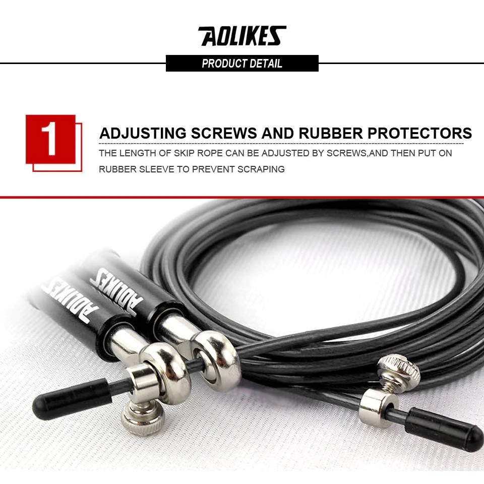 Dây nhảy thể dục loại nặng AOLIKES TC-3203 Speed Jump Rope