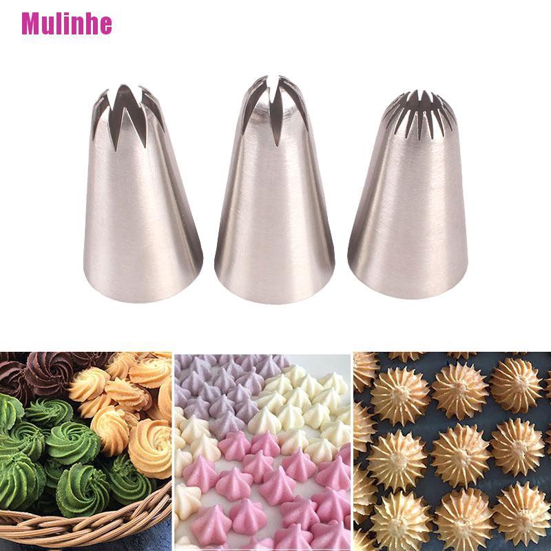 Set 3 Đuôi Bắt Bông Kem Trang Trí Bánh Tiện Dụng