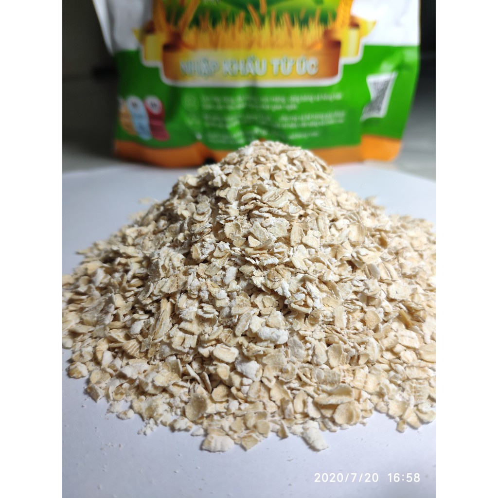 Yến mạch Úc tươi hạt cán hàng chuẩn phu hợp ăn kiêng, giảm cân, eatclean (1kg)