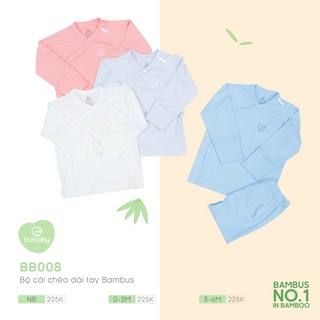 BuBaby - Bộ dài tay cài chéo sơ sinh