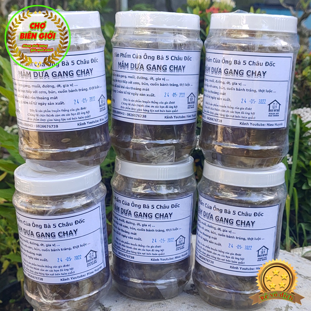 Mắm Dưa Gang Châu Đốc Trộn Sẵn Cho Người Ăn Chay Thơm Ngon Nhà Làm Hủ 500gr