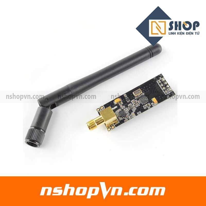 Mạch thu phát RF NRF24L01 + PA LNA 2.4Ghz Anten rời cho các ứng dụng điều khiển truyền nhận không dây sóng radio 2.4Ghz