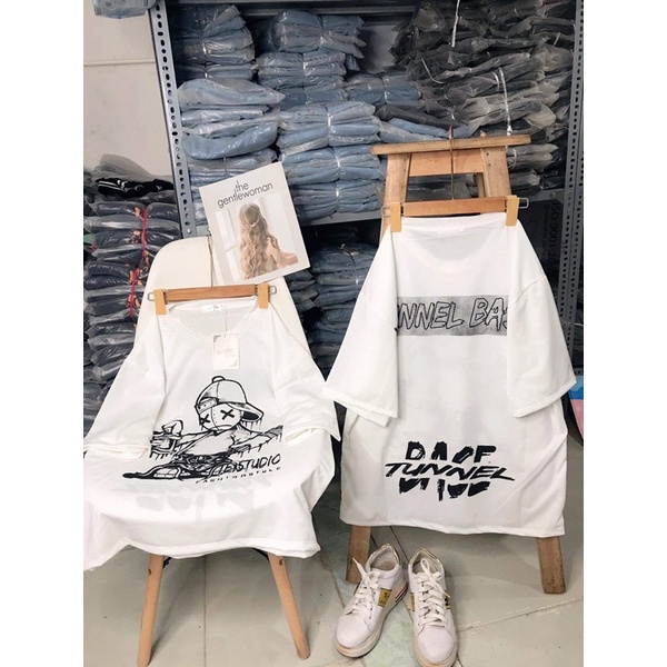 Áo thun tay lỡ cậu bé đội mũ TC12