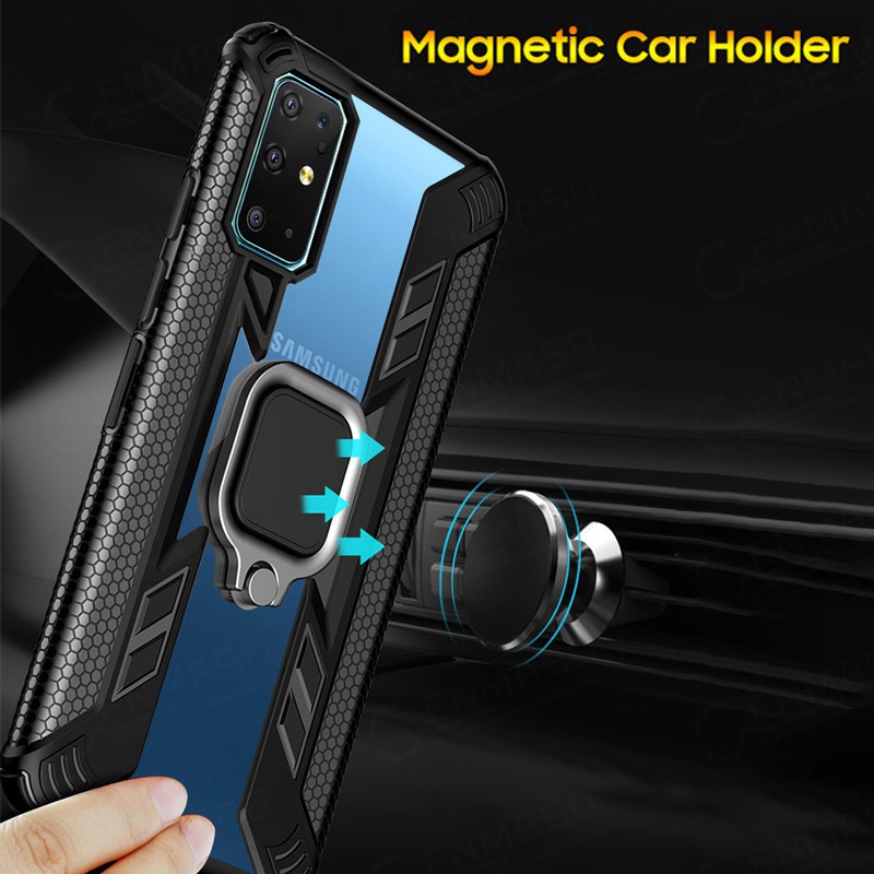 Vỏ samsung galaxy note 10 lite note 10 lite a50 a50s a30s a20 a30 có đế nhẫn trong suốt chống va đập bảo vệ samsung s10 lite cover
