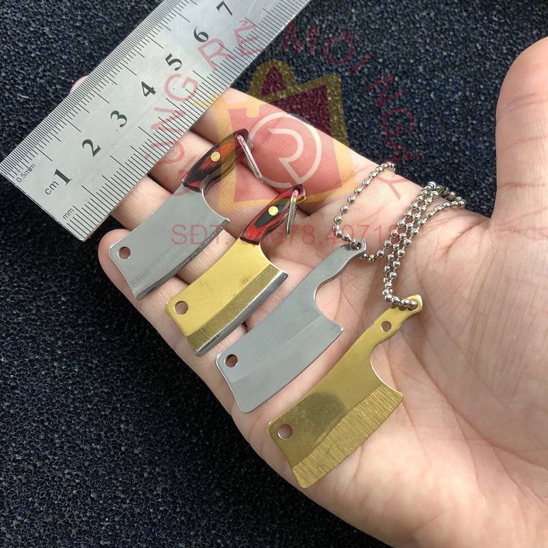 Dao bếp mini nhiều mẫu, màu titan, đồ khui bia