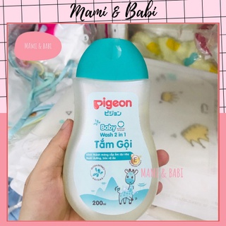 Sữa tắm gội Pigeon chiết xuất tinh dầu Jojoba 200ml cho bé sơ sinh trở lên