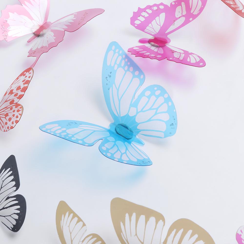 Set 18 Miếng Dán Hình Bướm 3D Trang Trí Phòng Bé