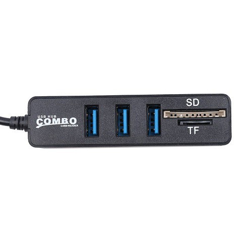 Cổng chia usb 3 cổng USB + đầu đọc thẻ SD(HC) , micro SD