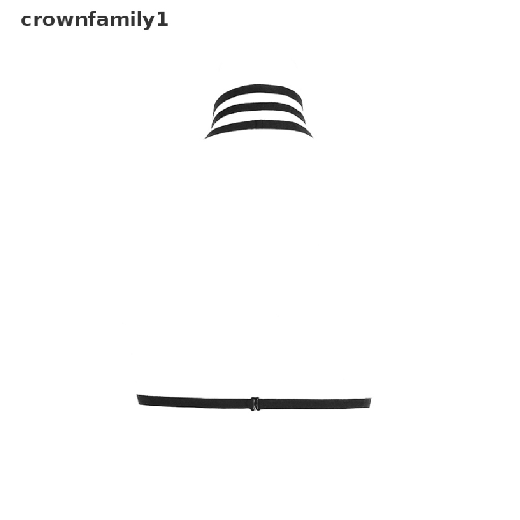 [crownfamily1] Dây Đai Co Giãn Đeo Áo Ngực Phong Cách Goth Gợi Cảm