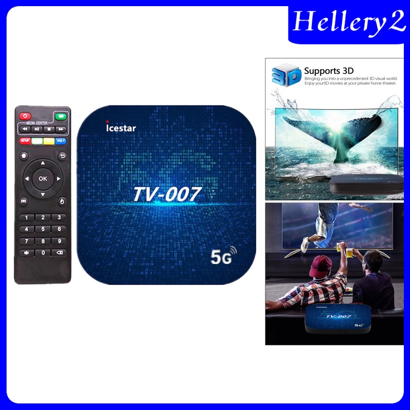 [HELLERY2] Smart Android 9.0 TV Box Android Box 5G Dual WiFi BT HDMI 2.0 Remote Control