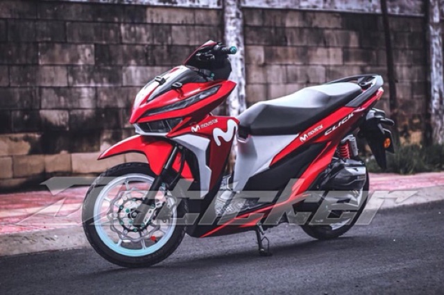 Tem Vario mẫu Movistar Rời - dán xe đỏ