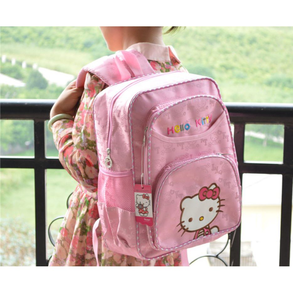 Ba Lô Đi Học Hình Hello Kitty Cho Bé sf9423