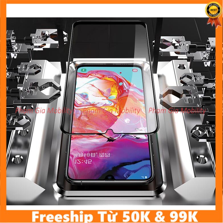 Dán cường lực Samsung Galaxy A20s full màn hình, full keo